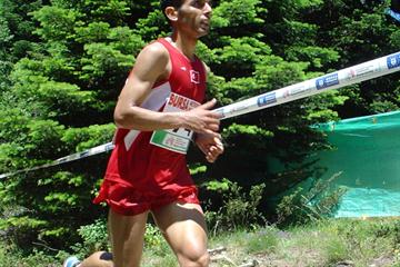 Ahmet Arslan at the 2011 European Mountain Running Championships (Organisers)