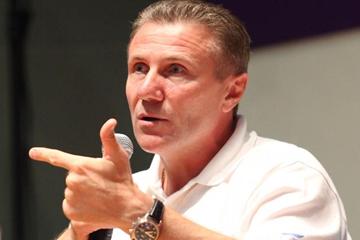 IAAF Senior Vice President Sergey Bubka shares his experiences with athletes at the Chat with Champions session at the Youth Olympic Village in Singapore (SPH-SYOGOC/ Law Kian Yan)