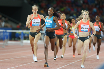 Eunice Sum wins the 800m at the IAAF Diamond League meeting in Zurich (Jean-Pierre Durand)