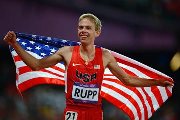 American distance runner Galen Rupp after taking Olympic 10,000m silver (Getty Images)