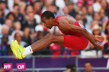 Christian Taylor in the triple jump at the London 2012 Olympic Games (Getty Images)