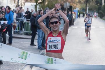 Qieyang Shenjie winning in Rio Maior (Antonio Fernandes)