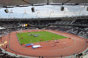 London's Olympic Stadium during the athletics test event (Getty Images)