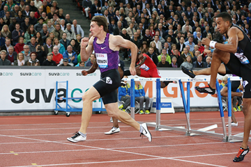 Sergey Shubenkov wins the 110m hurdles at the IAAF Diamond League meeting in Zurich (Jean-Pierre Durand)