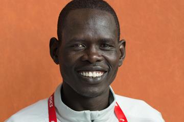 Athlete Refugee Team member Ukuk Utho'o Bul in Valencia (Bob Ramsak)