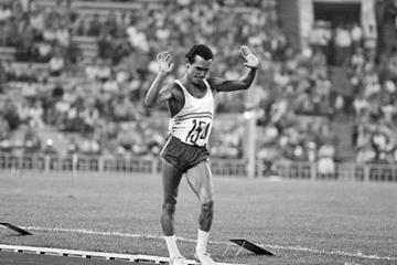 Spain's Jorge Llano finishes second in the 50km race walk at the 1980 Olympic Games (RIA Novosti)