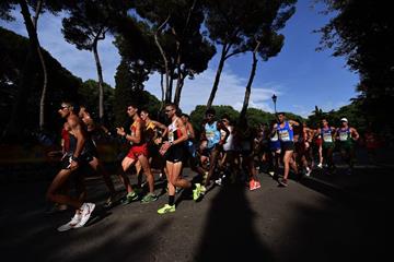 The men's 20km at the IAAF World Race Walking Team Championships Rome 2016 (Getty Images)