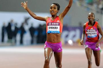 Genzebe Dibaba - national record in Shanghai (Errol Anderson)