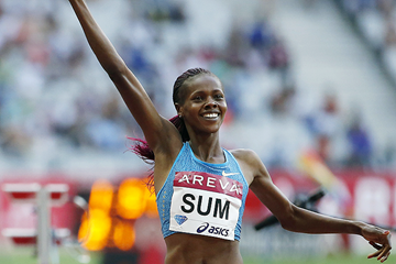 Eunice Sum wins the 800m (AFP / Getty Images)