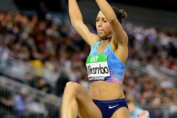 Malaika Mihambo leaps to victory in Karlsruhe (Jiro Mochizuki for the IAAF)