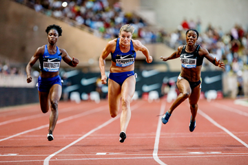 Dafne Schippers wins the 100m at the IAAF Diamond League meeting in Monaco (Philippe Fitte)