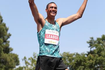 Pierce LePage in the decathlon pole vault at the Decastar meeting in Talence (Jean-Pierre Durand)