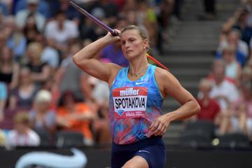 Barbora Spotakova at the London Diamond League (Kirby Lee)
