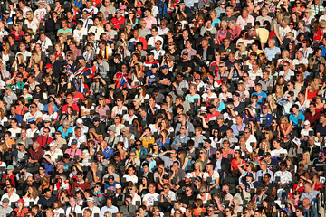Athletics fans at London's Olympic Stadium (Getty Images)