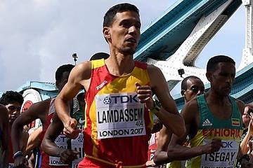 Ayad Lamdassem in action at the IAAF World Championships (Getty Images)