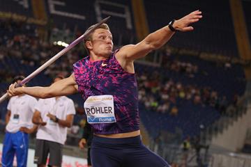 Thomas Rohler throws beyond 90 metres at the IAAF Diamond League meeting in Rome (Jean Pierre Durand)