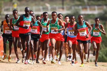 Leaders in the senior men's race (Getty Images)