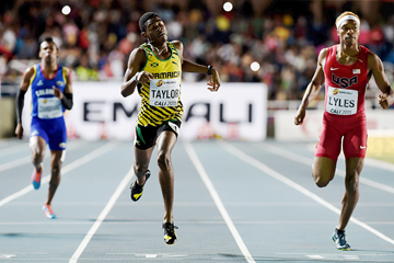 Christopher Taylor on his way to winning the 400m at the IAAF World Youth Championships, Cali 2015 (Getty Images)
