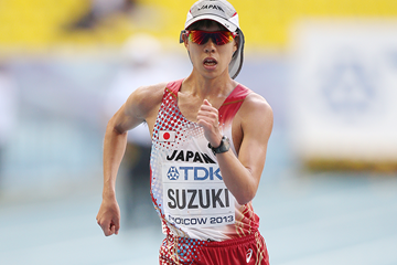 Japanese race walker Yusuke Suzuki at the IAAF World Championships (Getty Images)