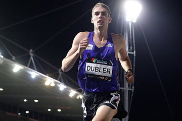 Cedric Dubler in the decathlon 1500m at the Australian Combined Event Championships (Getty Images)