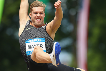 Kevin Mayer of France in the decathlon long jump (Getty Images)