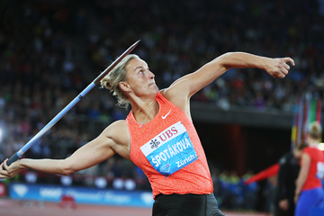 Barbora Spotakova in the javelin at the IAAF Diamond League meeting in Zurich (Jean-Pierre Durand)