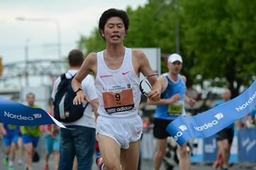 Yu Chiba wins the 2014 Nordea Riga Marathon (organisers)