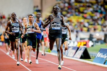 Ronald Kwemoi wins the 1500m at the IAAF Diamond League meeting in Monaco (Philippe Fitte)