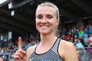 Brianne Theisen-Eaton at the 2016 Hypo Meeting in Gotzis (Getty Images)
