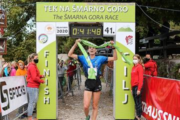 Sylvian Cachard wins the 2020 Smarna Gora Mountain Race in Ljubljana (Organisers)