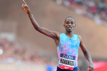 Elijah Manangoi wins the 1500m at the IAAF Diamond League meeting in Monaco (Jiro Mochizuki)