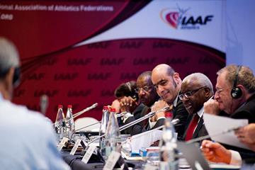 IAAF president Lamine Diack at the 2014 IAAF Council Meeting in Monaco (Jon Mulkeen / IAAF)