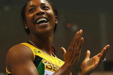 60m champion Shelly-Ann Fraser-Pryce at the 2014 IAAF World Indoor Championships in Sopot (Getty Images)