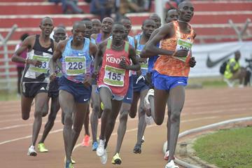 Opening lap of the men's 1500m at the World Championships trials in Nairobi (Stafford Ondego)