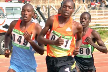 Robert Biwott on his way to winning the 1500m at the 2013 Kenyan World Youth Trials (Jonah Onyango, The Standard)