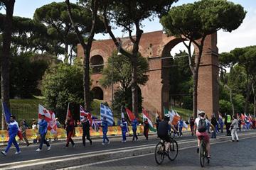 The opening ceremony at the IAAF World Race Walking Team Championships Rome 2016 (Getty Images)