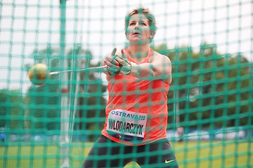 Anita Wlodarczyk, winner of the hammer at the Golden Spike meeting in Ostrava (Organisers / sport-pics.cz)