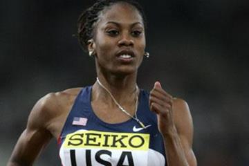 Sanya Richards en route to her 48.70 400m Area record at the 2006 World Athletics Final in Athens (Getty Images)