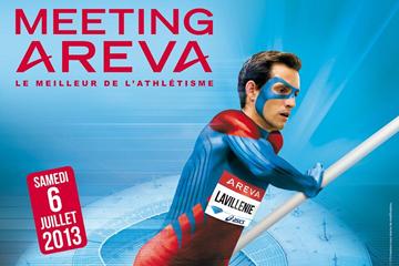 Renaud Lavillenie advertising poster for the 2013 IAAF Diamond League meeting in Paris (organisers)
