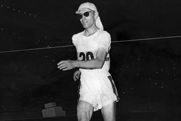 Don Thompson in the 50km race walk at the 1960 Olympic Games (Getty / Hulton)