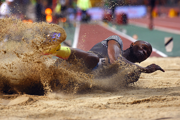 South African long jumper Luvo Manyonga (AFP / Getty Images)