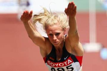 Bianca Kappler of Germany in the long jump at the 2007 IAAF World Championships (Getty Images)