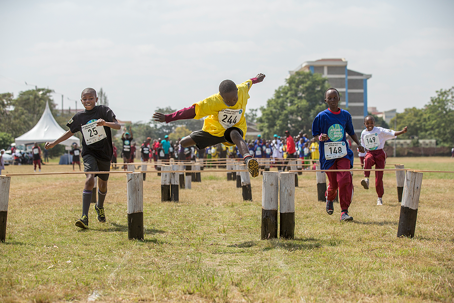The IAAF Kids Athletics event in Nairobi (Getty Images)