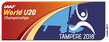 IAAF World U20 Championships Tampere 2018 logo (IAAF)