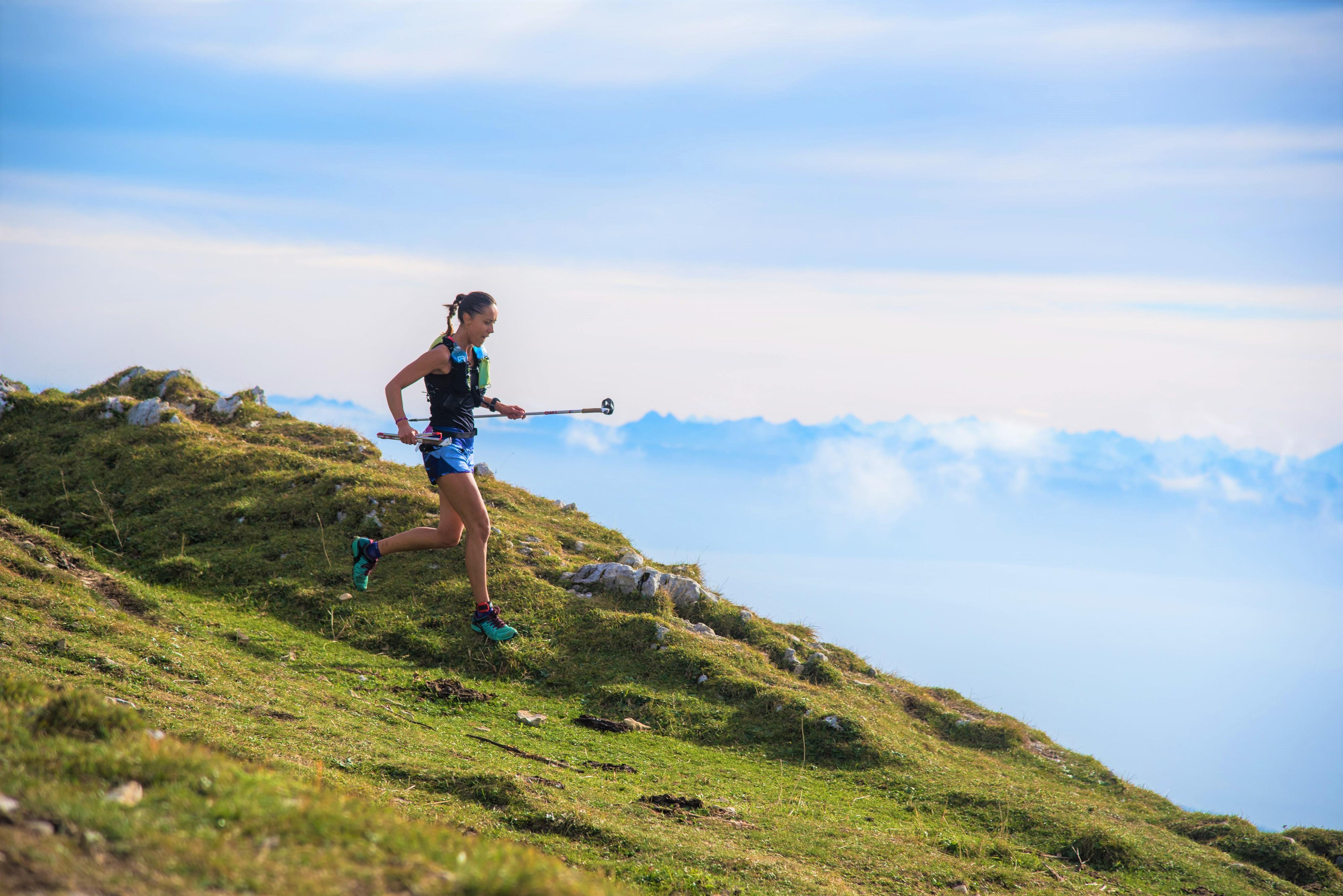 A trail runner in action (LG Trail Lausanne Geneve)