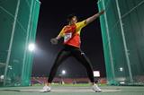 Xie Yuchen, winner of the girls' Discus at the 2013 World Youth Championships in Donetsk (Getty Images)