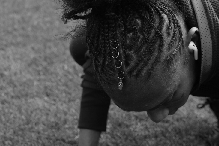 Natoya Goule at training (Michelle Sammet)