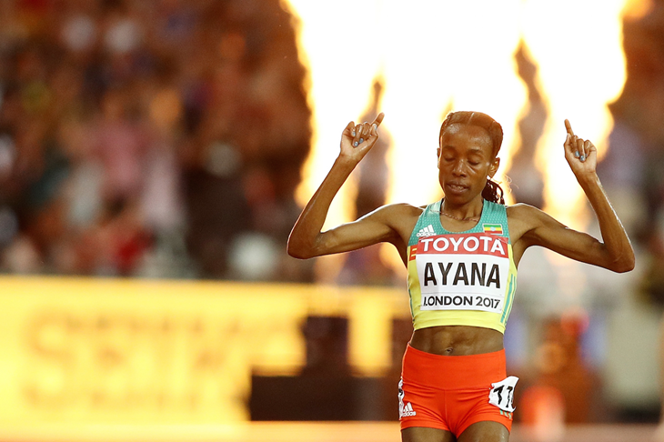 Almaz Ayana takes 10,000m gold in London (Getty Images)