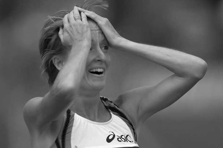 Deena Kastor at the 2001 US Outdoor Championships (Getty Images)