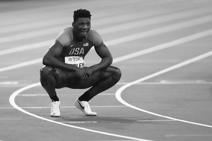 Fred Kerley at the 2017 IAAF World Championships (Getty Images)